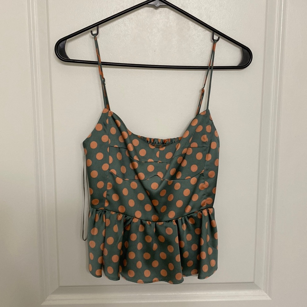 Zara polka dot top